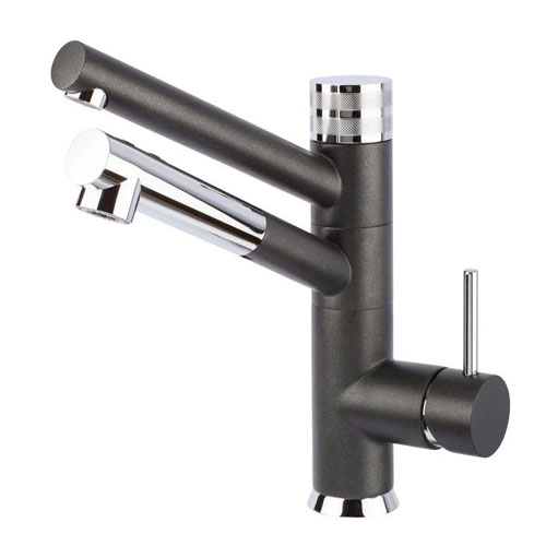 Sicilia Black Pull-Out Spray-Hose 3-Way Tap (Triflow Filter Tap)