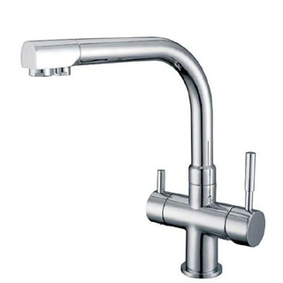 Berta Chrome 3-Way (Tri-Flow) Kitchen Mixer Tap