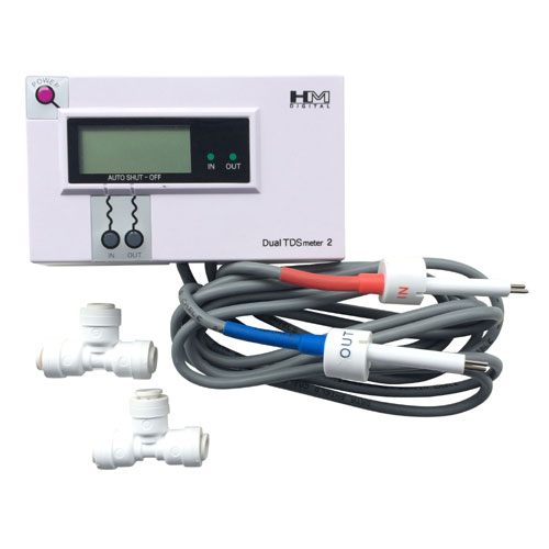 In-Line Dual TDS Meter: HM Digitial DM-2