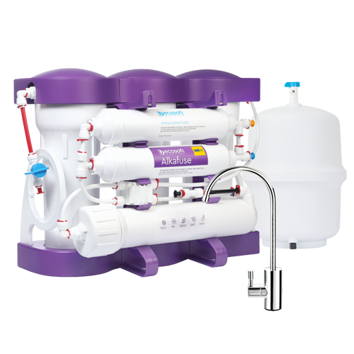 Ecosoft P'URE Alkafuse Reverse Osmosis System 75GPD With Pressure Tank