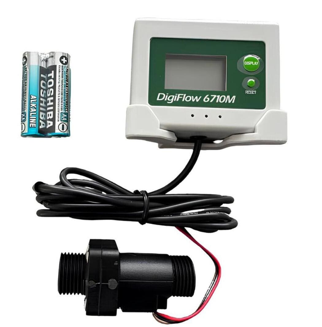 Digital Flow Rate and Flow Totaliser Meter (up to 25 LPM)