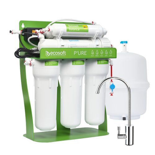 Ecosoft P'URE Balance Reverse Osmosis System 75GPD With Booster Pump & Pressure Tank