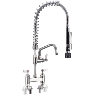 Udine Bridged Commercial Restaurant Kitchen Pre-Rinse Spray Tap